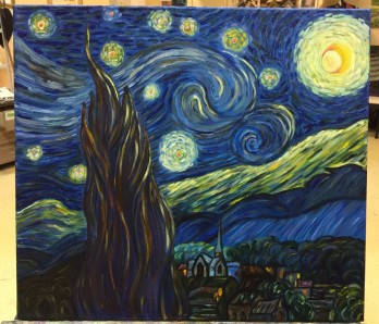 Картина маслом Звёздная ночь