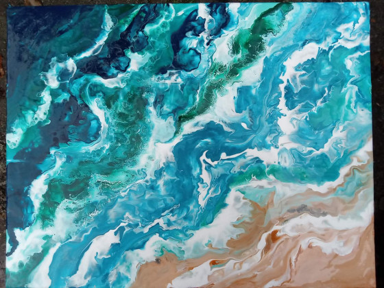 Painting акрилом Океан 