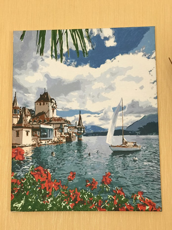 Painting акварелью Летняя Испания 