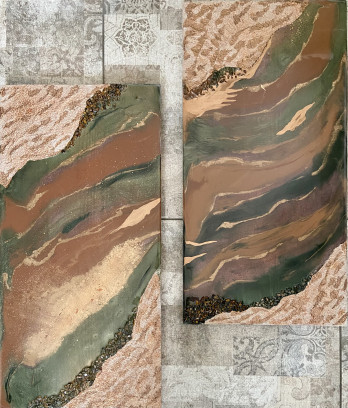 Painting  Смоляной диптих