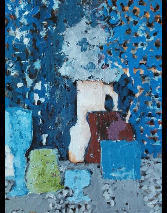 Painting маслом Лён