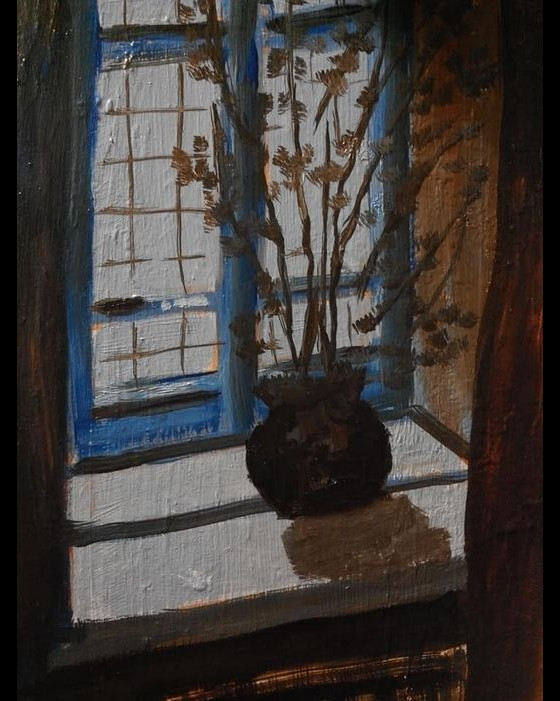 Painting маслом окно