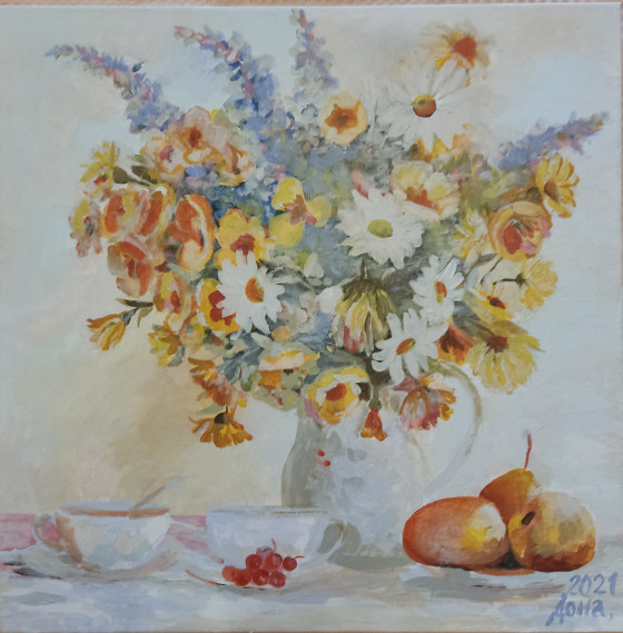 Painting маслом Картина "Июль"