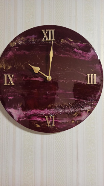 Painting  Часы resinart