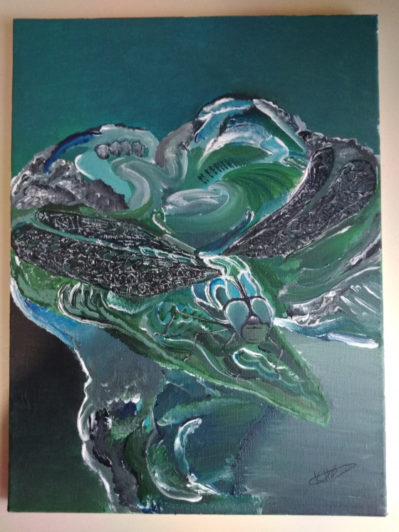 Painting акрилом Велика бабка