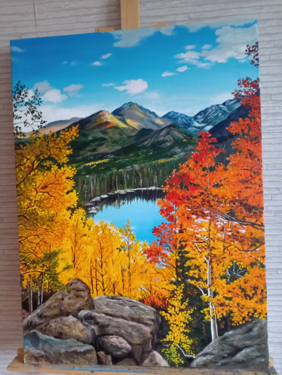 Painting маслом Осеннее око 