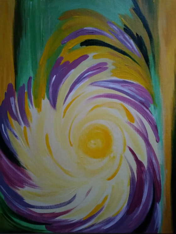 Painting акрилом Стихия