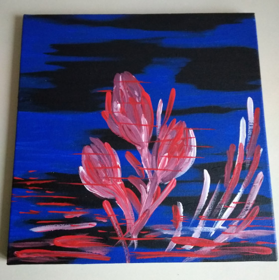 Painting акрилом Шафран