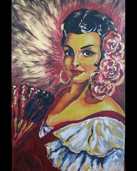 Painting акрилом Украинка