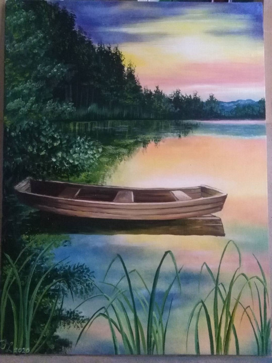 Painting маслом Вечером