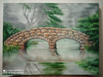 Painting маслом Туман