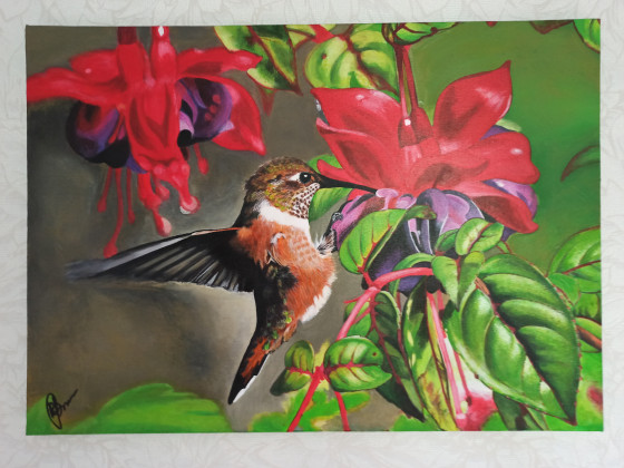 Painting акрилом Одно мгновение