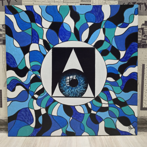 Painting акрилом Всевидящее око