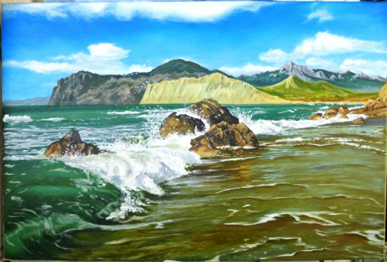 Painting маслом Коктебель 