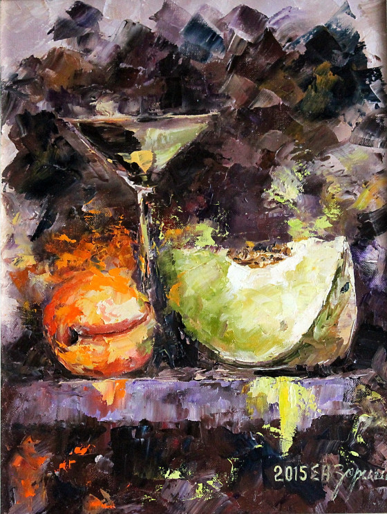 Painting маслом Фруктовый дуэт