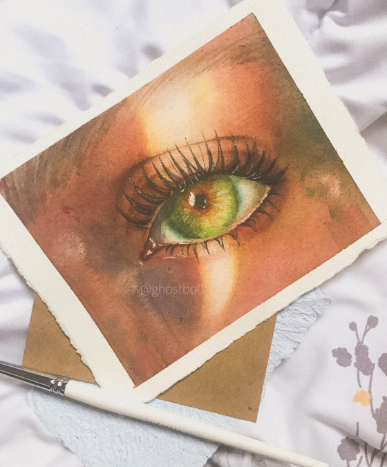 Painting акварелью Oko