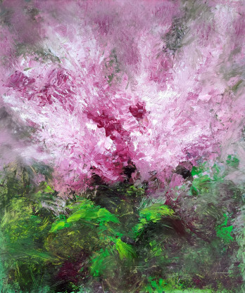 Painting маслом Астильба