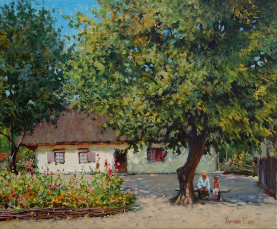 Painting маслом Summer afternoon.
