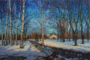 Painting маслом March.