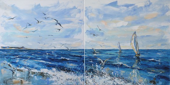 Painting маслом Чайки