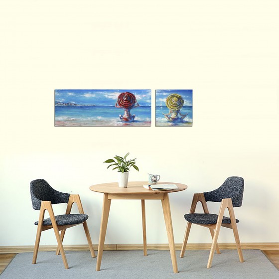 Painting маслом Счастливые шляпки