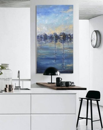 Painting маслом Яхты