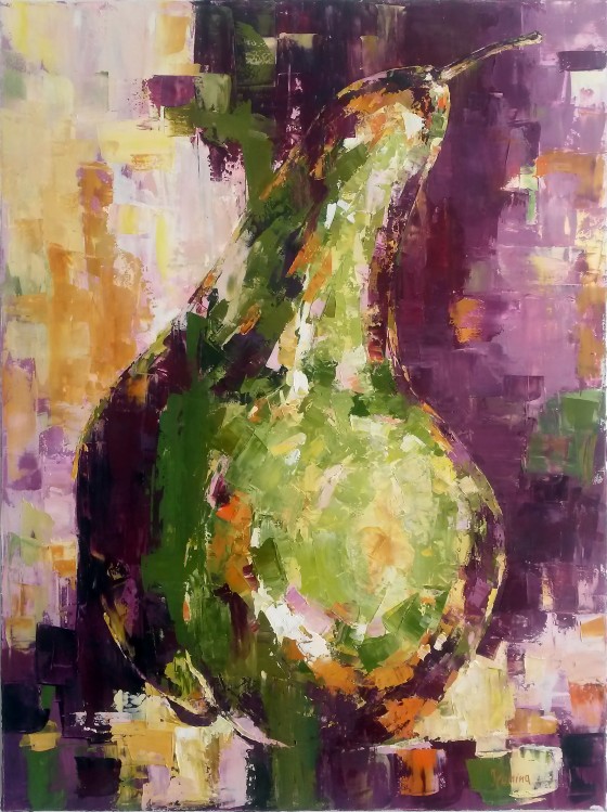 Painting маслом Груша Вечер