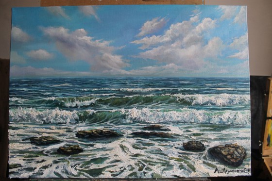 Painting маслом "Динамика стихии"