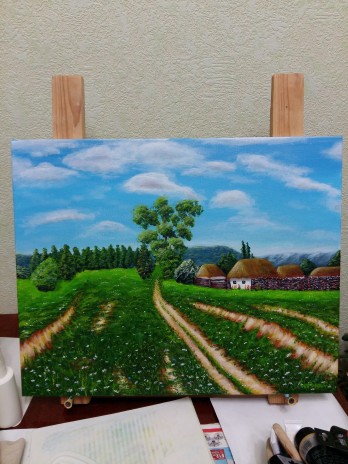 Painting акрилом украинский мотив