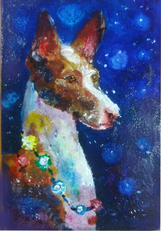 Painting маслом Happy New Year, friend!