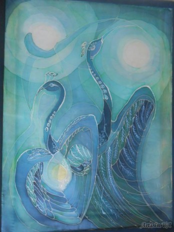 Painting  Синие жар-птицы