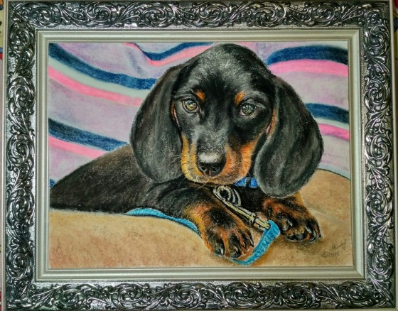 Painting пастелью Соня