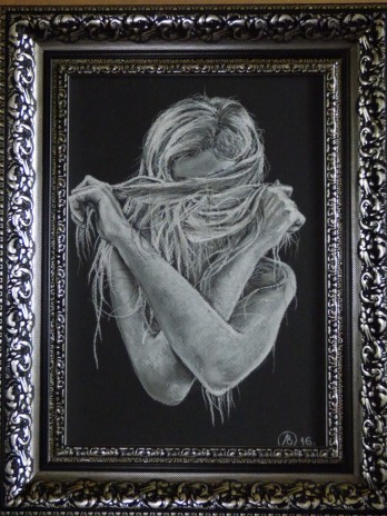 Painting пастелью Я смутилась