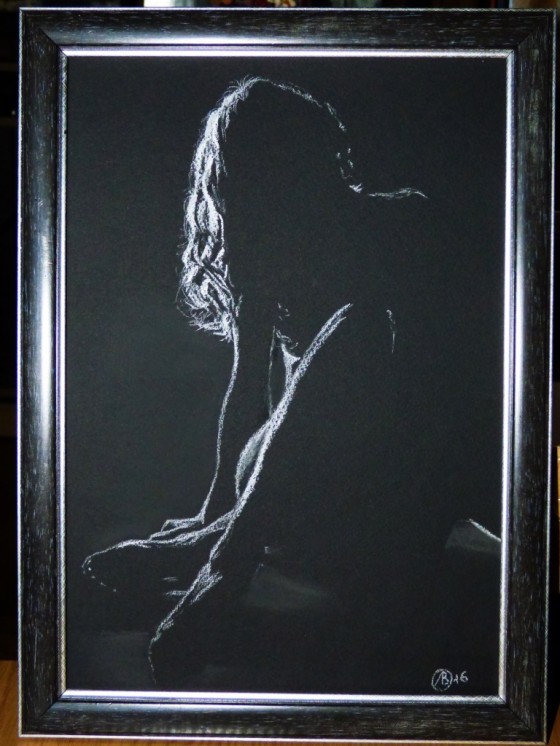 Painting пастелью Взгляд
