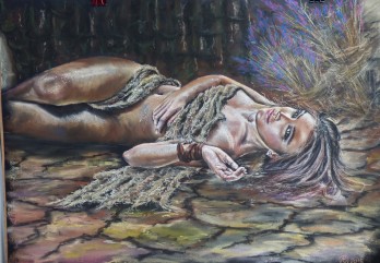 Painting пастелью Лавандовый рай