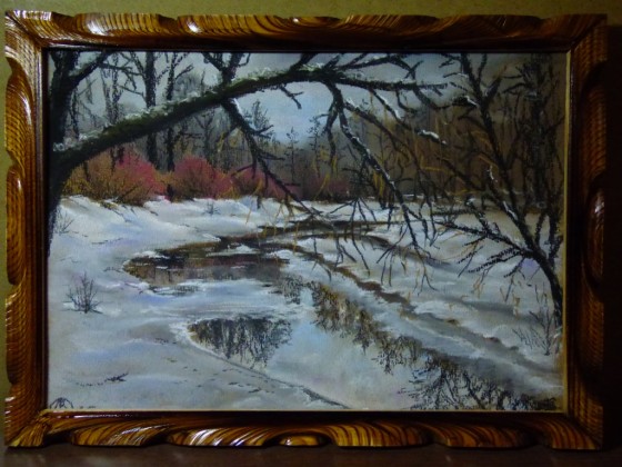 Painting пастелью Скоро весна