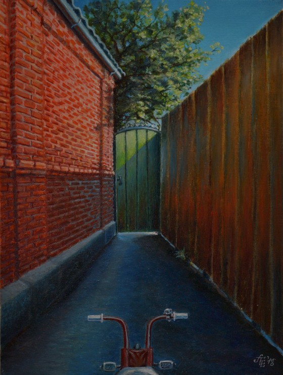 Painting маслом Утро детства