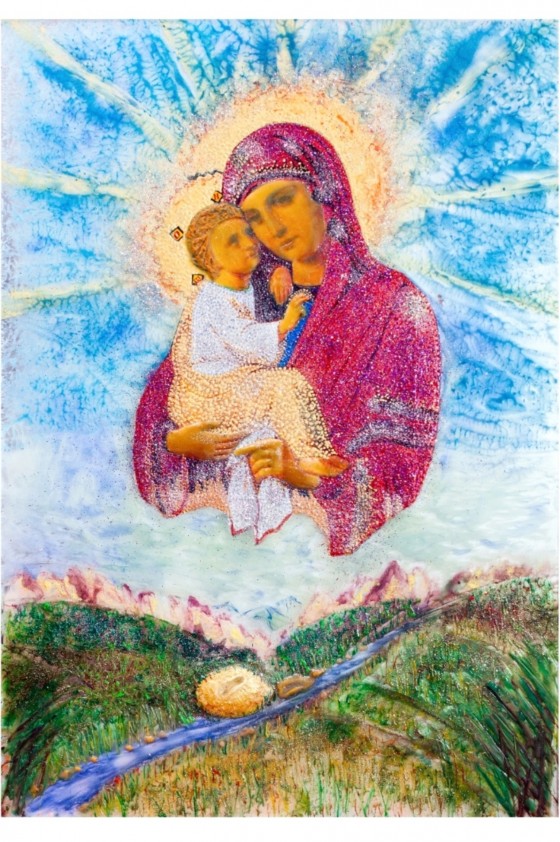 Painting  Икона "Бого-Матерь Почаевская"