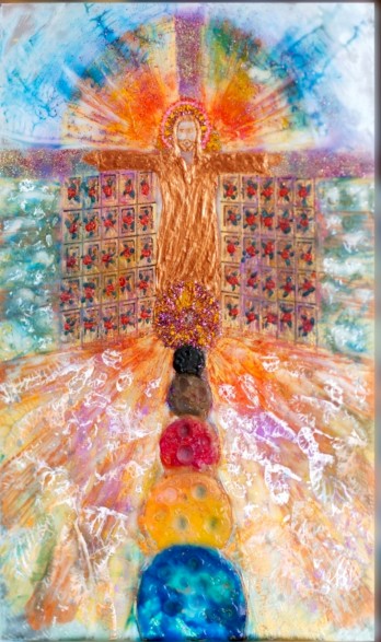 Painting в смешанной технике 50 Врат и 32 Пути в Царствие Небесное