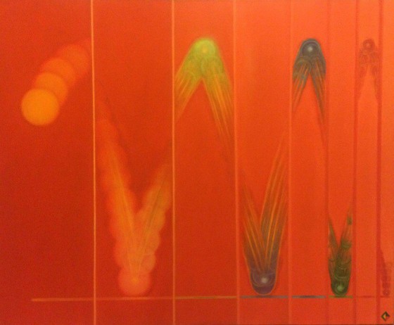 Painting маслом Пьяная радуга