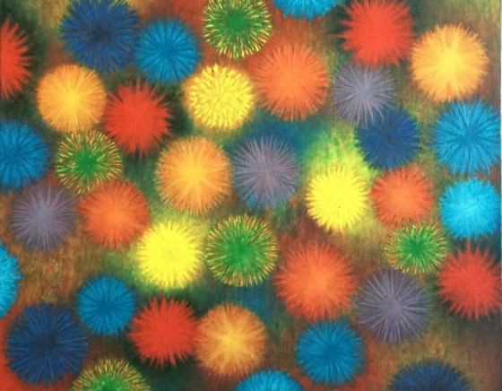 Painting маслом Сломанные цветы