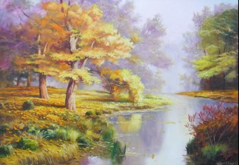 Painting маслом Исток реки Матрёнки