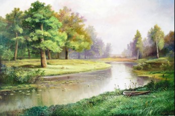 Painting маслом Розовое утро