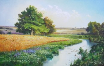 Painting маслом Спелая рожь