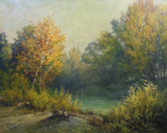 Painting маслом Осеннее утро