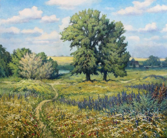 Painting маслом Летний полдень 