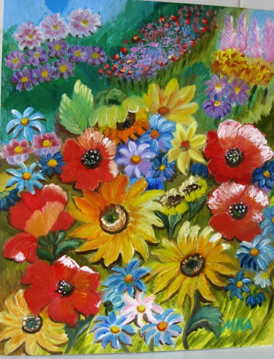 Painting маслом "Воспоминание о лете"