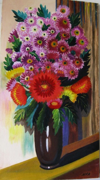 Painting маслом "Цветы осени"