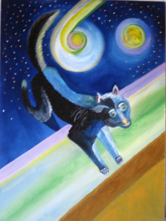 Painting маслом " Пришелец с другой планеты"