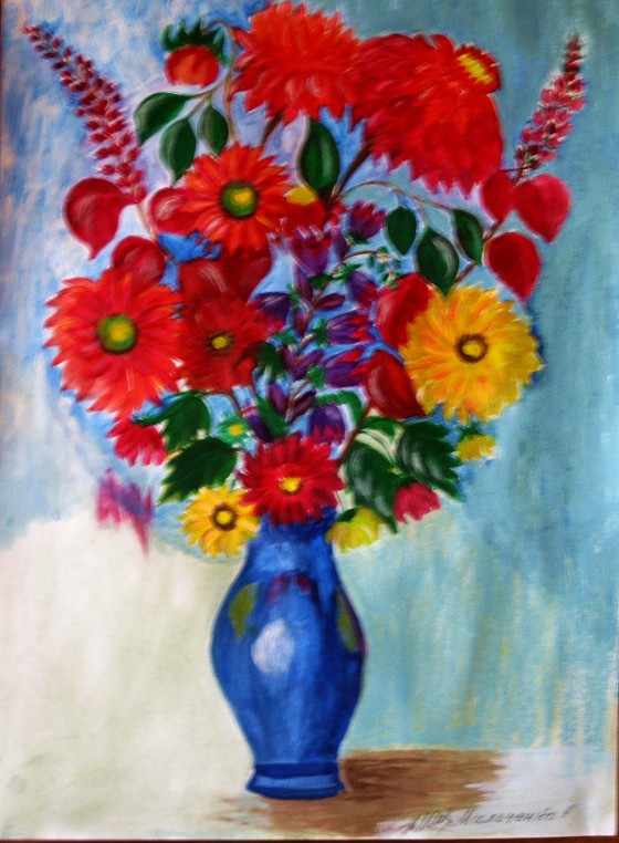 Painting акрилом "Подарок августа"